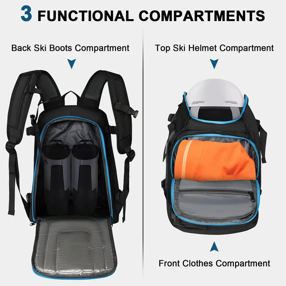 50L Waterproof Ski and Snowboard Boot Backpack - Simples Market