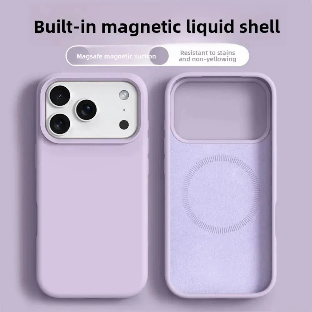 Original Magnetic Liquid Silicone Phone Case For iPhone 17 16 Pro Max And iPhone Air With MagSafe