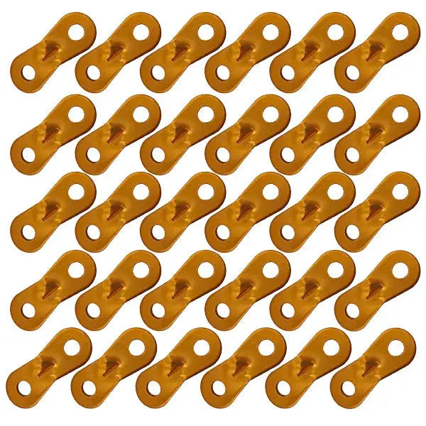 30 Piece Camping Tent Rope Fasteners Set With Guyline Tensioners For Awning Cords And Rope Tightening Buckles
