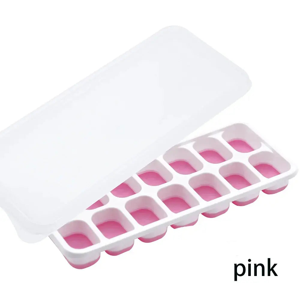 14 Grid Silicone Ice Cube Tray Square Ice Cube Maker Non Toxic Durable Food Grade For Bar Pub Wine