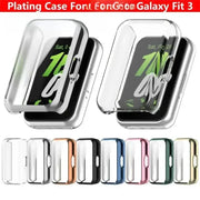 Simples Market TPU full-coverage case for Samsung Galaxy Fit3; clear protector with multiple color options