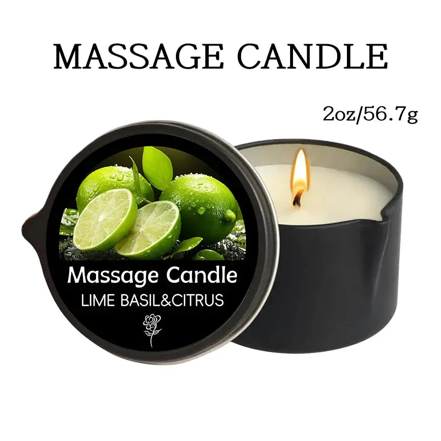 Massage Oil Candle for Stress Relief and Skin Moisturizing Aromatherapy Spa Essentials Luxury Candles