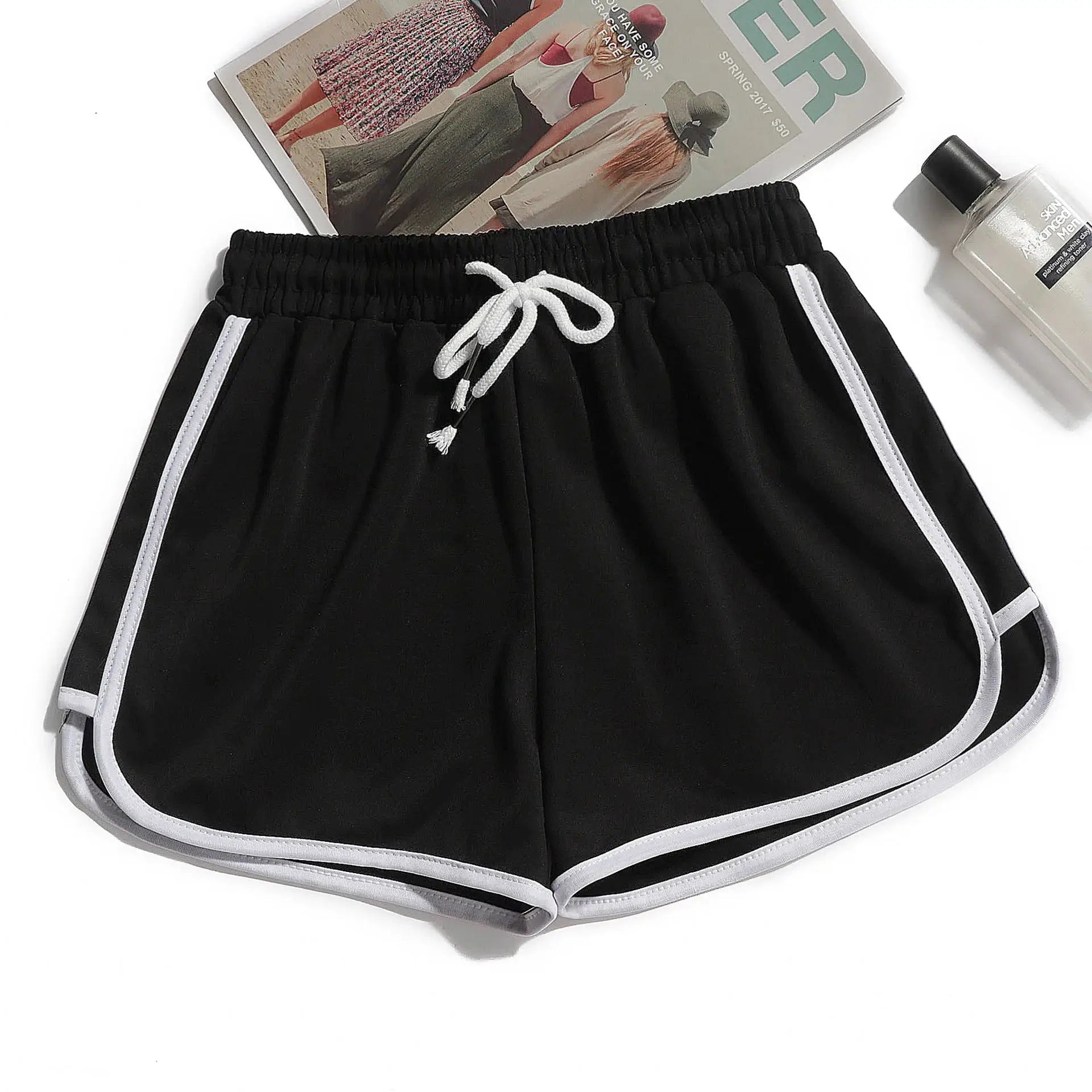 ZenFlex Women Yoga Shorts Mid Waist Breathable Lightweight Polyester For Summer Gym And Casual Wear