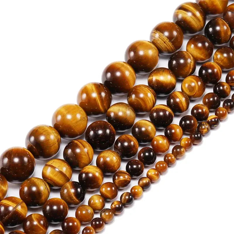 Natural Tiger Eye Beads Round Spacer Beads For Jewelry Making DIY Charms Bracelet Necklace 4mm 6mm 8mm 10mm 12mm