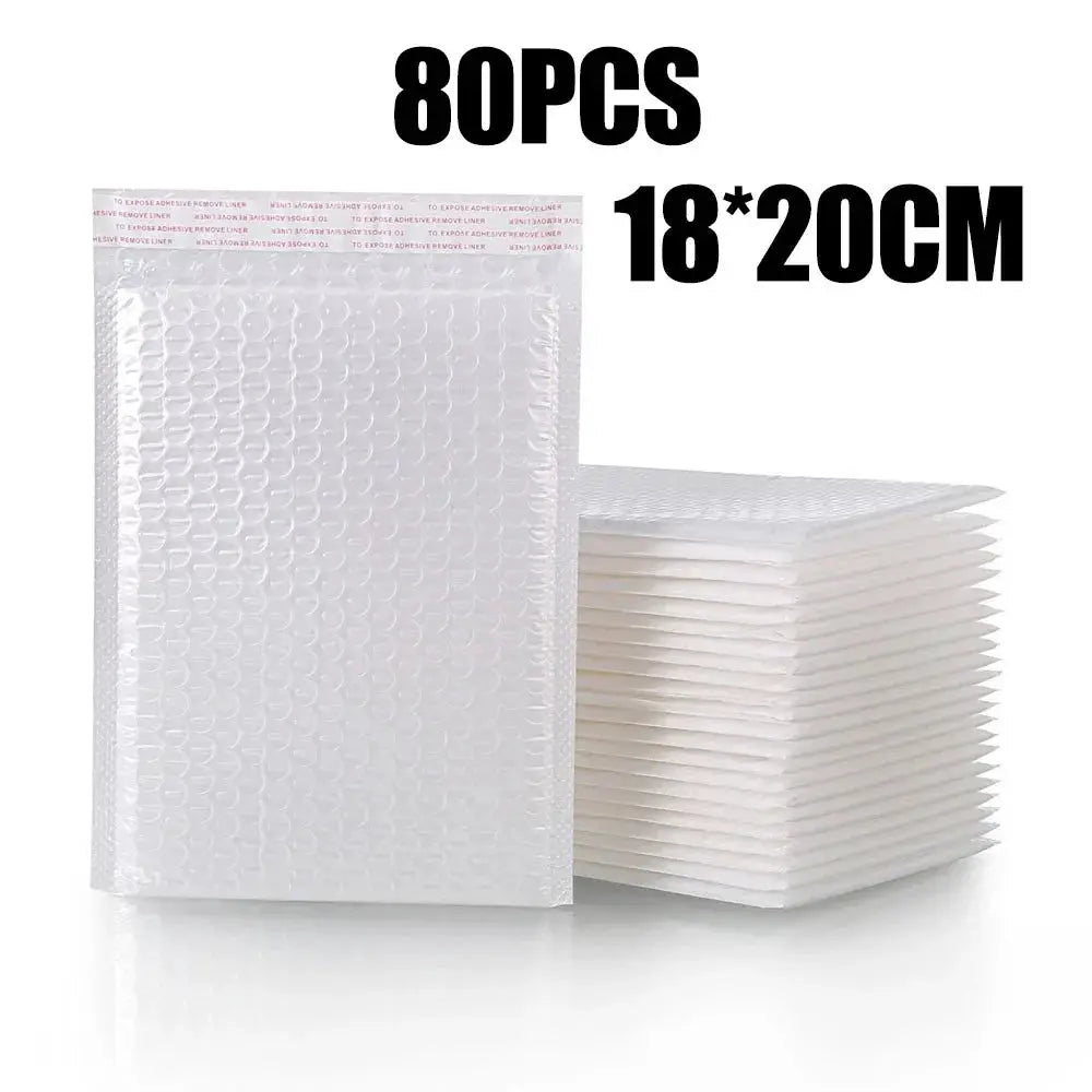 Wholesale White Padded Bubble Mailers Self Seal Envelopes 10 to 100 Pack for Packaging Shipping Gifts