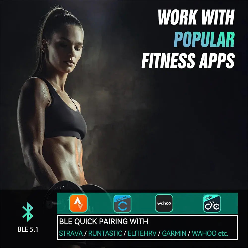CYCPLUS Heart Rate Sensor Armband Wrist Belt Fitness Monitor Bluetooth And ANT Plus For Garmin Wahoo GPS Bike Computers