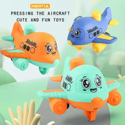 Press and Go Aircraft Toys for Toddlers Ages One to Three Baby Animal Racing Cars Infant Push Friction Vehicles