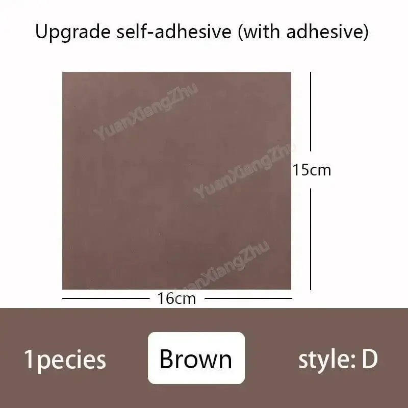 Shoe repair patch, brown, self-adhesive, 15x16 cm, style D, Simples Market, 1 piece
