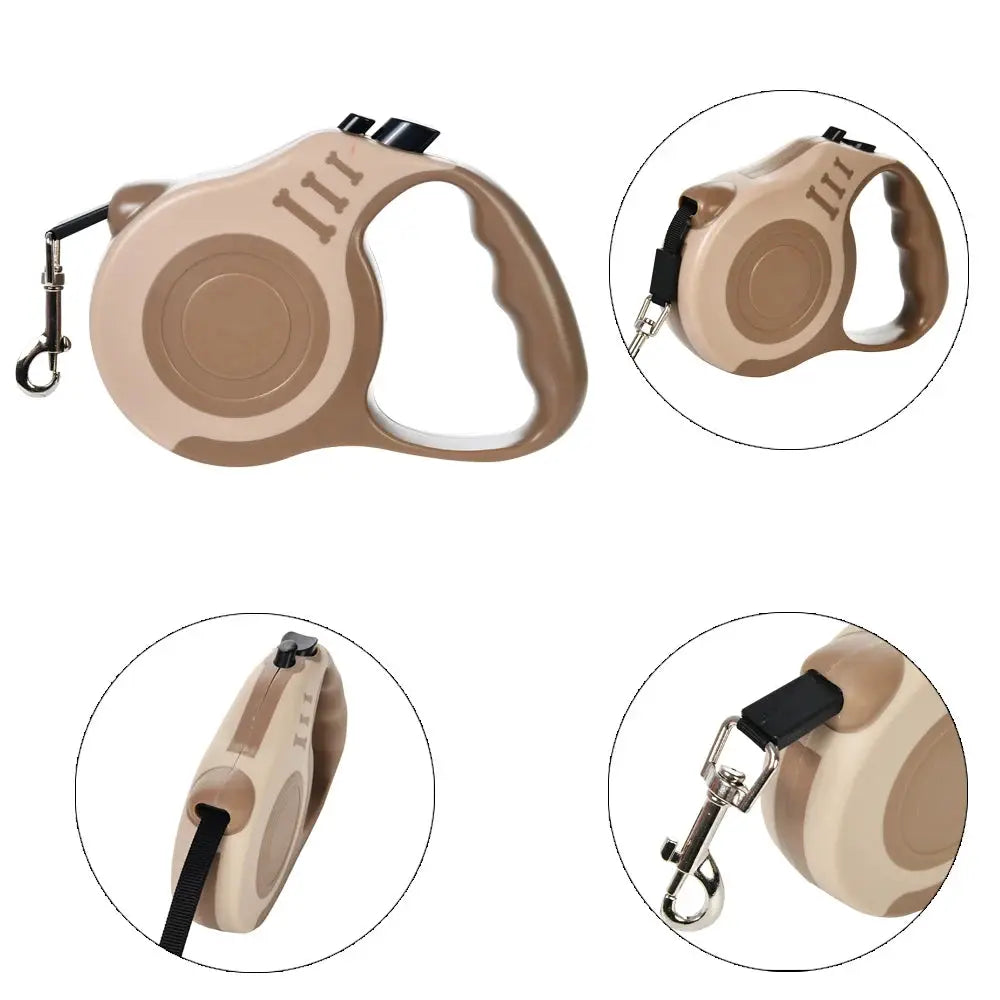 Retractable Dog Leash 3M 5M For Small And Large Dogs Hiking Walking With Quick Release And Durable Traction Rope
