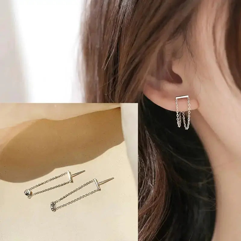 925 Sterling Silver Star Hoop Earrings For Women And Girls Trendy Original Hip Hop Style Jewelry Gift
