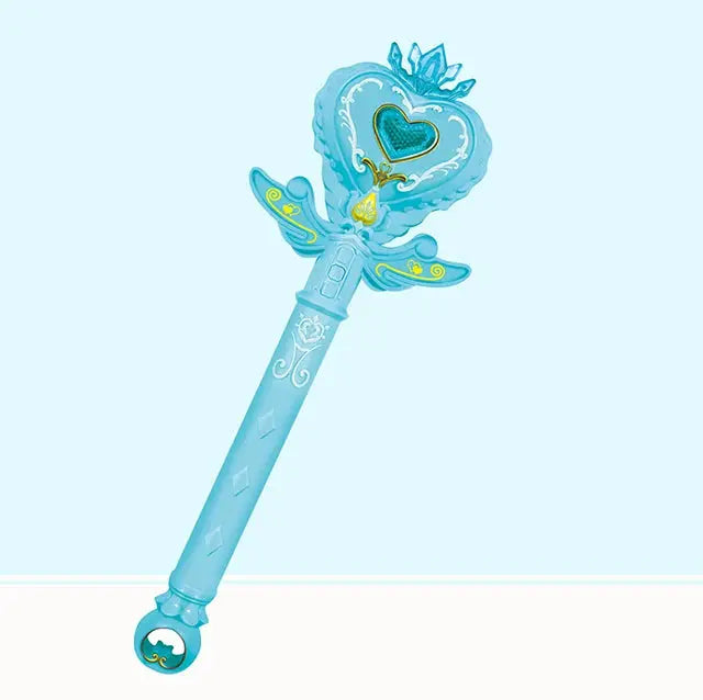 Princess Snow Wand Toy For Girls Glowing Fairy Wand With Light And Sound Snowflake Design For Christmas Halloween