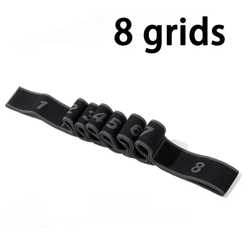 8 Section Dance Resistance Band For Yoga Pilates Fitness With Adjustable Elasticity And Tension Belt