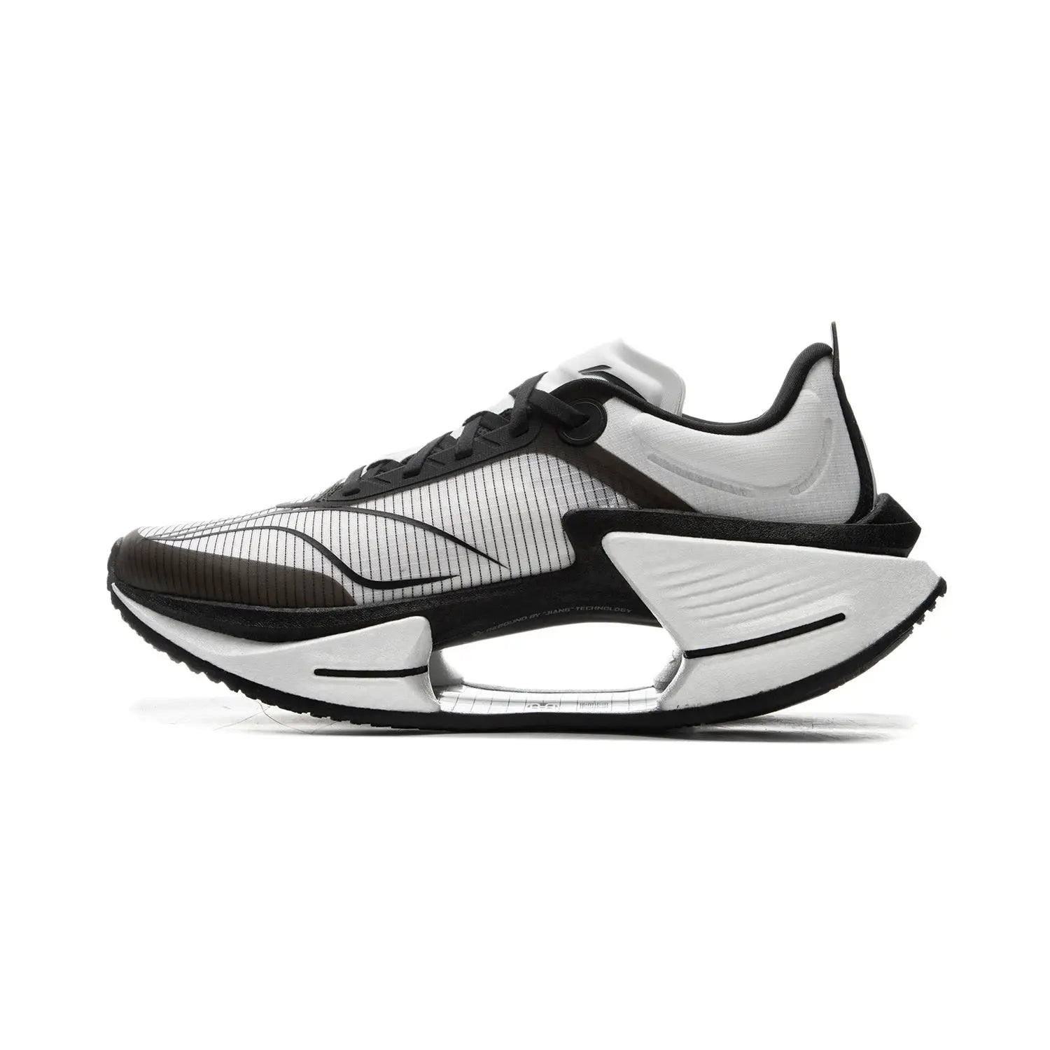 Li-Ning Shadow 3 Essential men's running shoe in white/gray with black accents