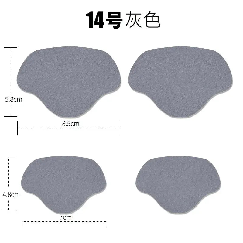 4Pcs Self Adhesive Microfiber Heel Patches For Shoes Insole Foot Care Pads For Men Women Athletic Sneakers