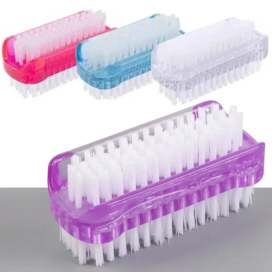 NailGlow Pro Double-Sided Nail Cleaning Brush For Manicure And Pedicure Gentle Yet Thorough Cleaning