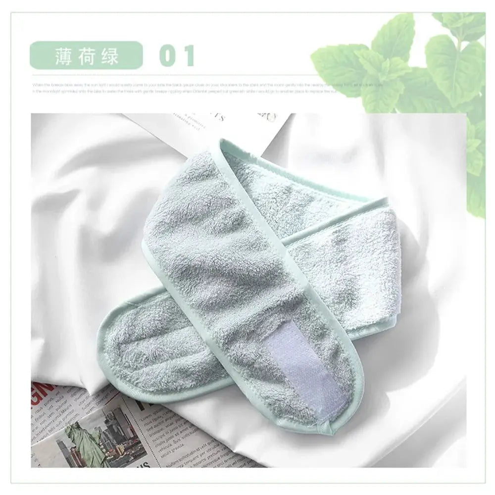 ZenVibe Women Adjustable Wide Headband for Yoga Spa Makeup Breathable Cotton Comfort