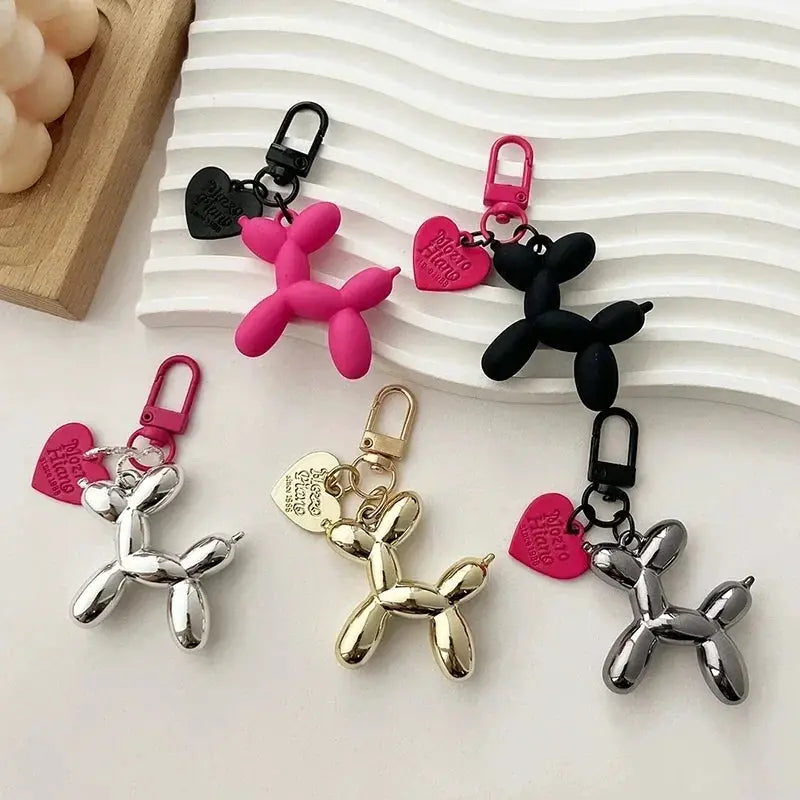 Y2K Balloon Dog Keychain Insta Style Cute Phone Chain Bag Pendant Accessory For Girls New