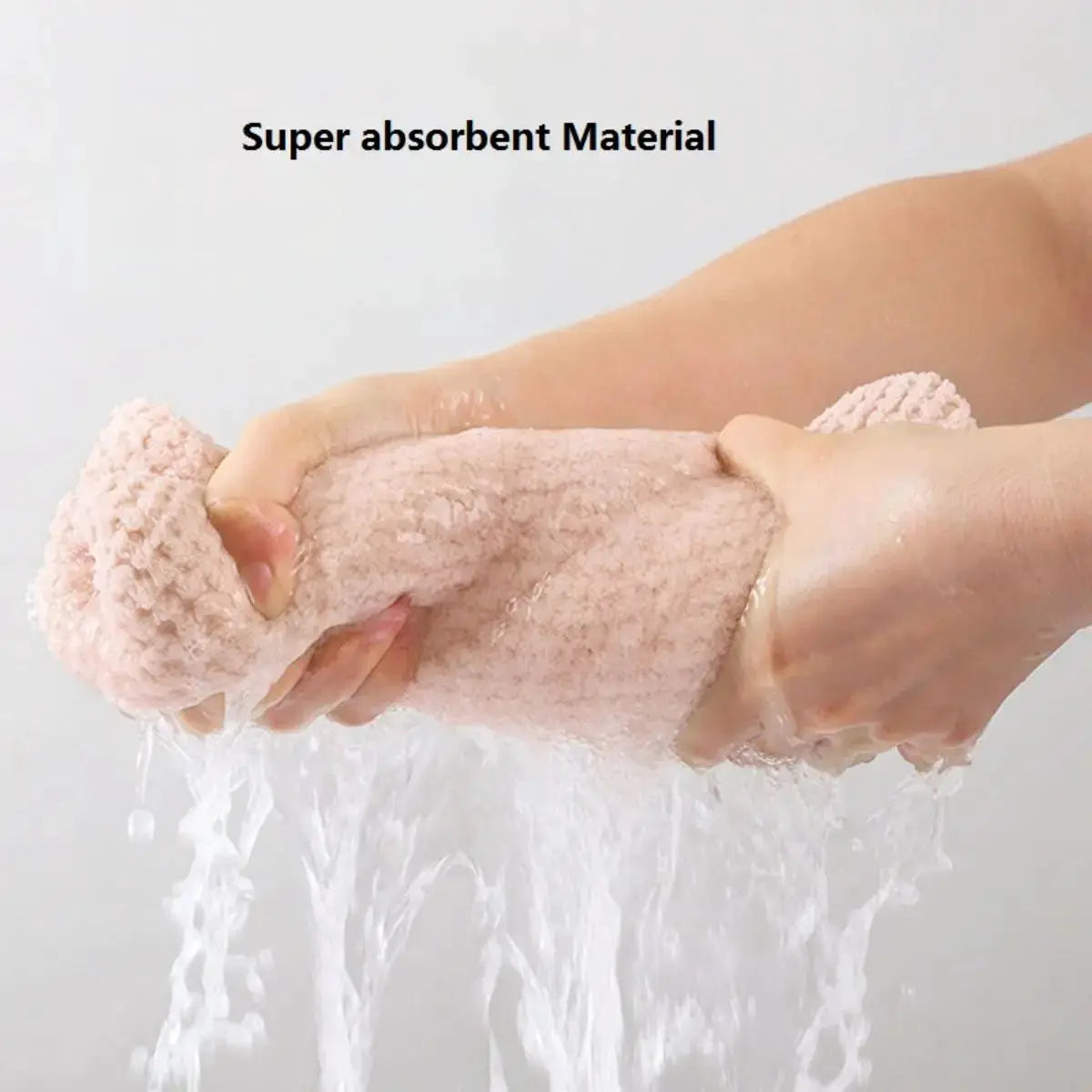 SilkNest Textured Dry Hair Cap Towel Wrap Absorbent Polyester And Polyamide Quick Dry For Secure Coverage