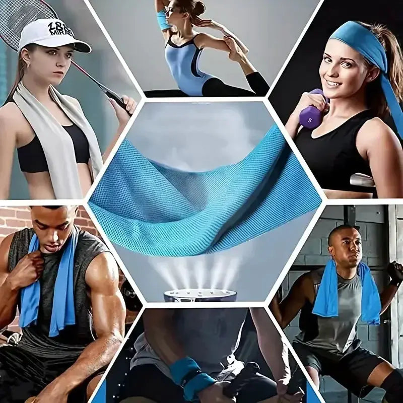 1 Piece EVA Boxed Cold Sports Towel For Outdoor Cooling Absorbent Instant Dry Fitness Towel