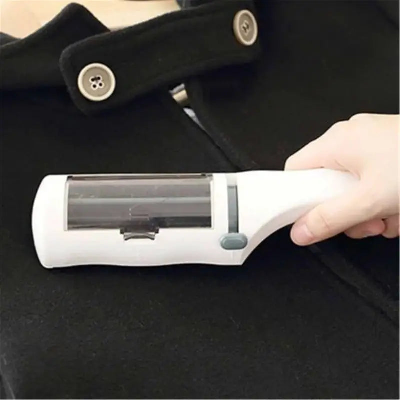 Simples Market lint remover brush, white handheld electrostatic cleaner with a transparent window