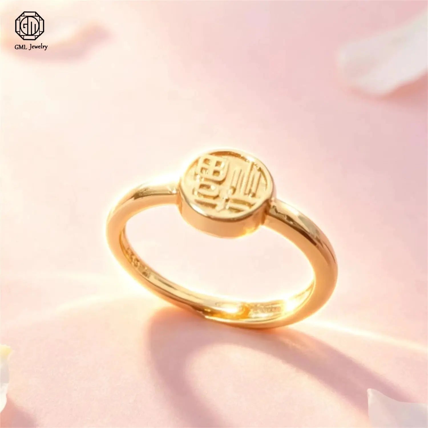 Sand Gold Adjustable Ring Matte Wide Band Openable Fade Resistant Unisex Jewelry Minimalist Gift For Couples