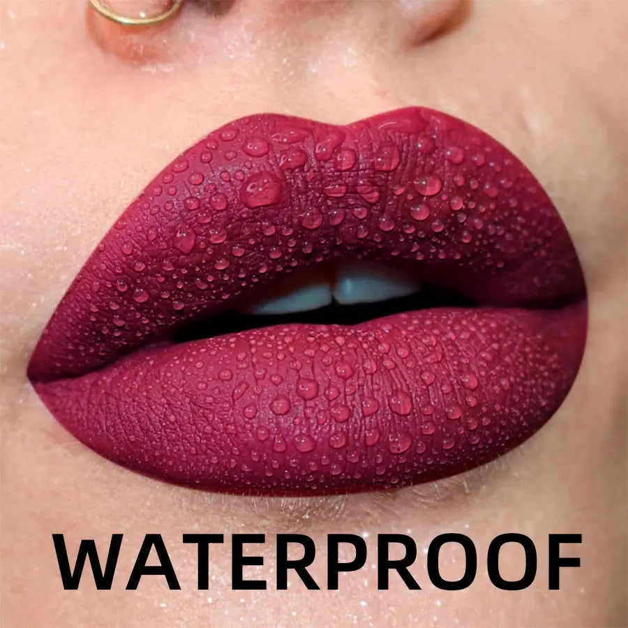 19 Colors Matte Velvet Lip Gloss Waterproof Long Lasting Liquid Lipstick With Nude Red Lip Tint And Lip Glaze