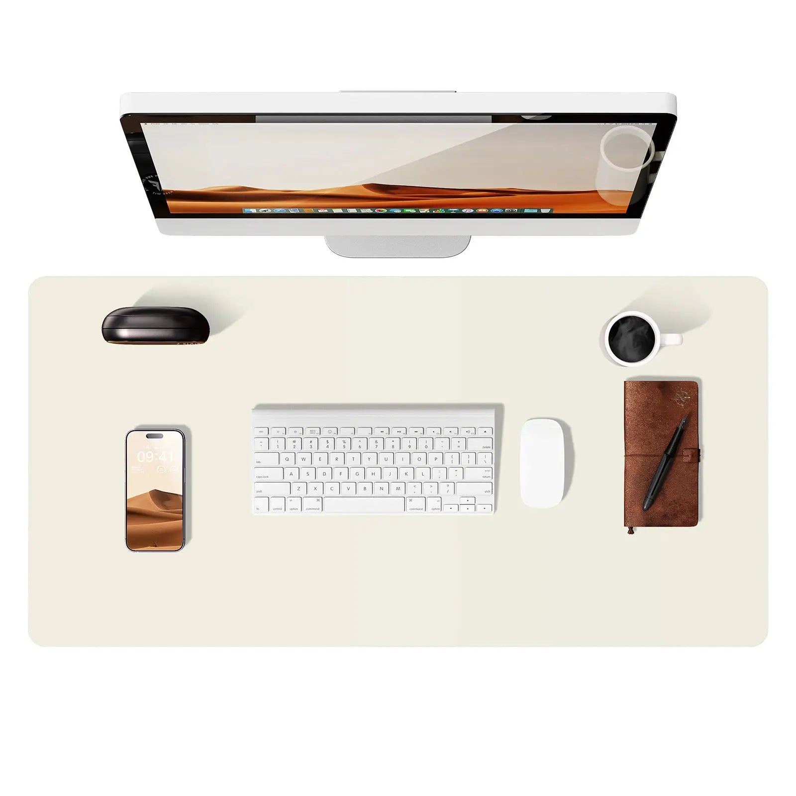 Large PU Leather Desk Pad Mouse Pad For Office Non Slip Leather Desk Mat Laptop Desk Pad Protector