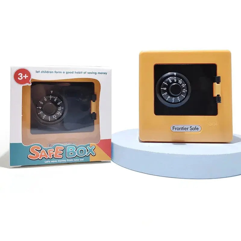 Retro Mini Bank Money Box With Rotating Password Lock Automatic Deposit Saving Coins Perfect Christmas Gift