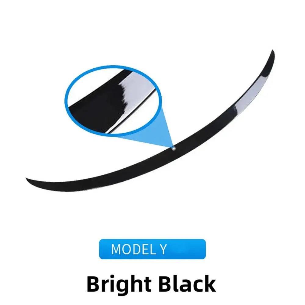 Model Y rear spoiler wing in bright black for Tesla 3/Y 2017-2023 exterior accessory