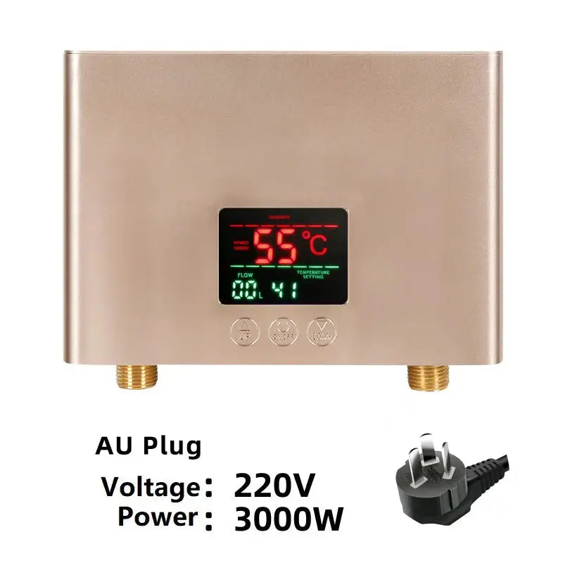 Kbxstart 110V to 220V Instant Wall Mounted Water Heater 3000W and 5500W for Bathroom and Kitchen