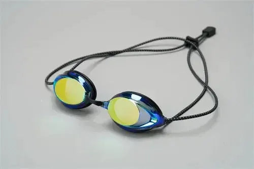 Electroplated Bright Color Rope Head Swimming Goggles for Adults Waterproof and Anti Fog Outdoor Glasses