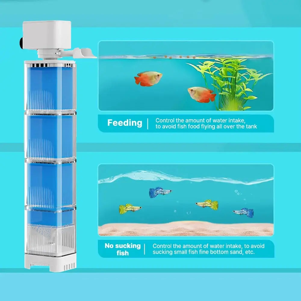 Aquarium Filter Pump Submersible Silent Fish Tank Water Pump For Aeration And Circulation 220V Wave Maker