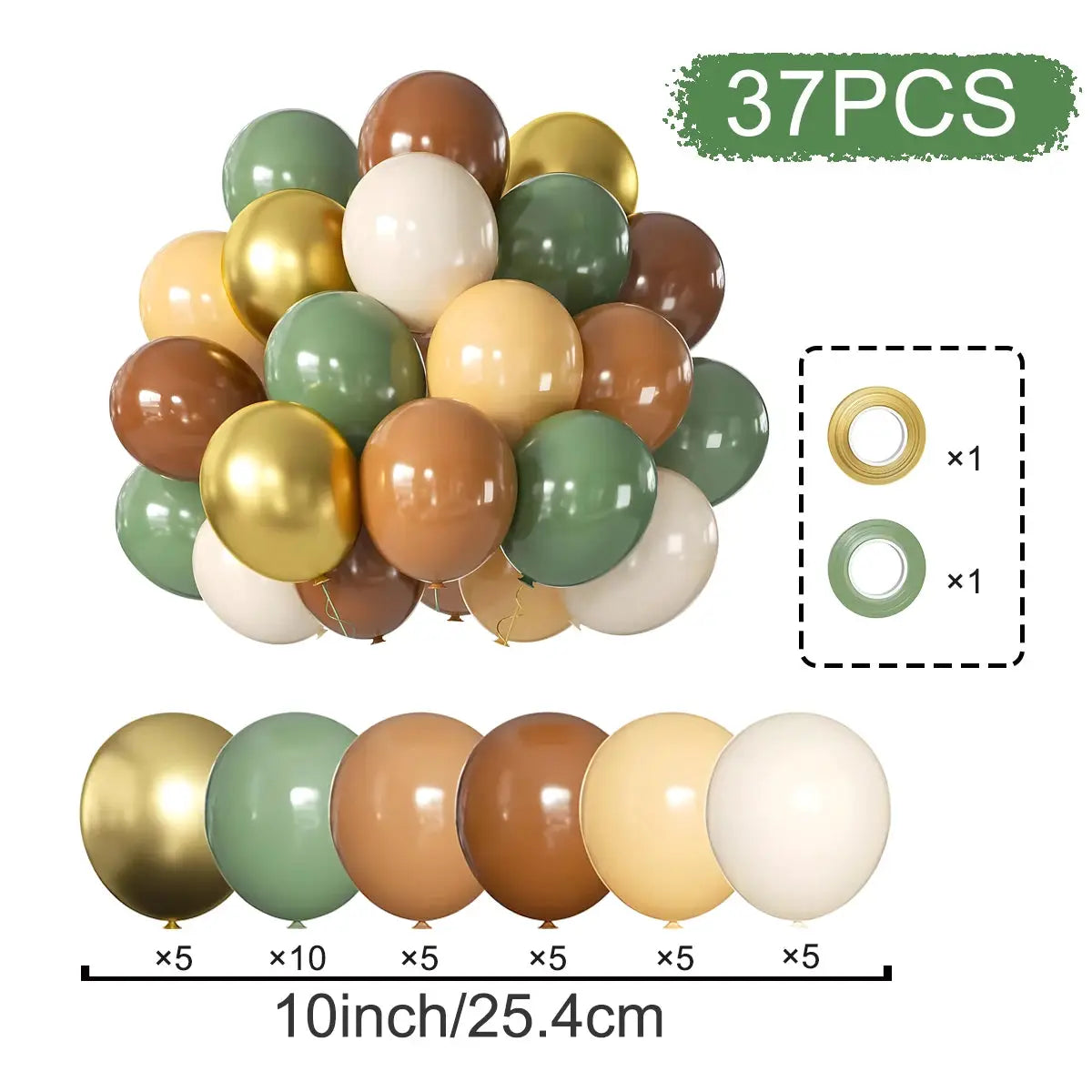 Metallic Pearl Latex Balloons Confetti Gold Set 31 36 37 51 101 Pcs For Birthday Weddings Baby Shower Decor