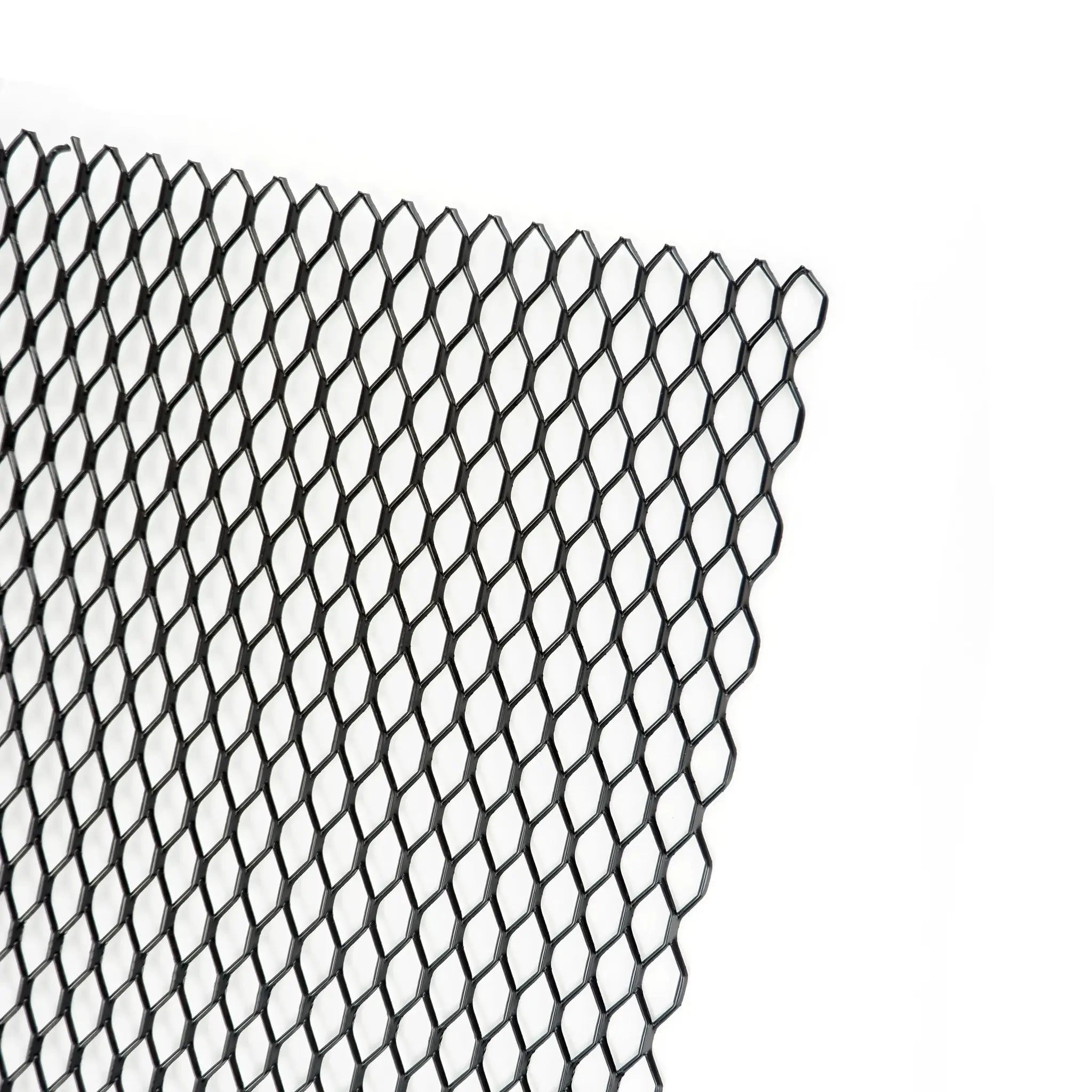 Aluminium bumper grille mesh for cars; black with hexagonal pattern, by Simples Market