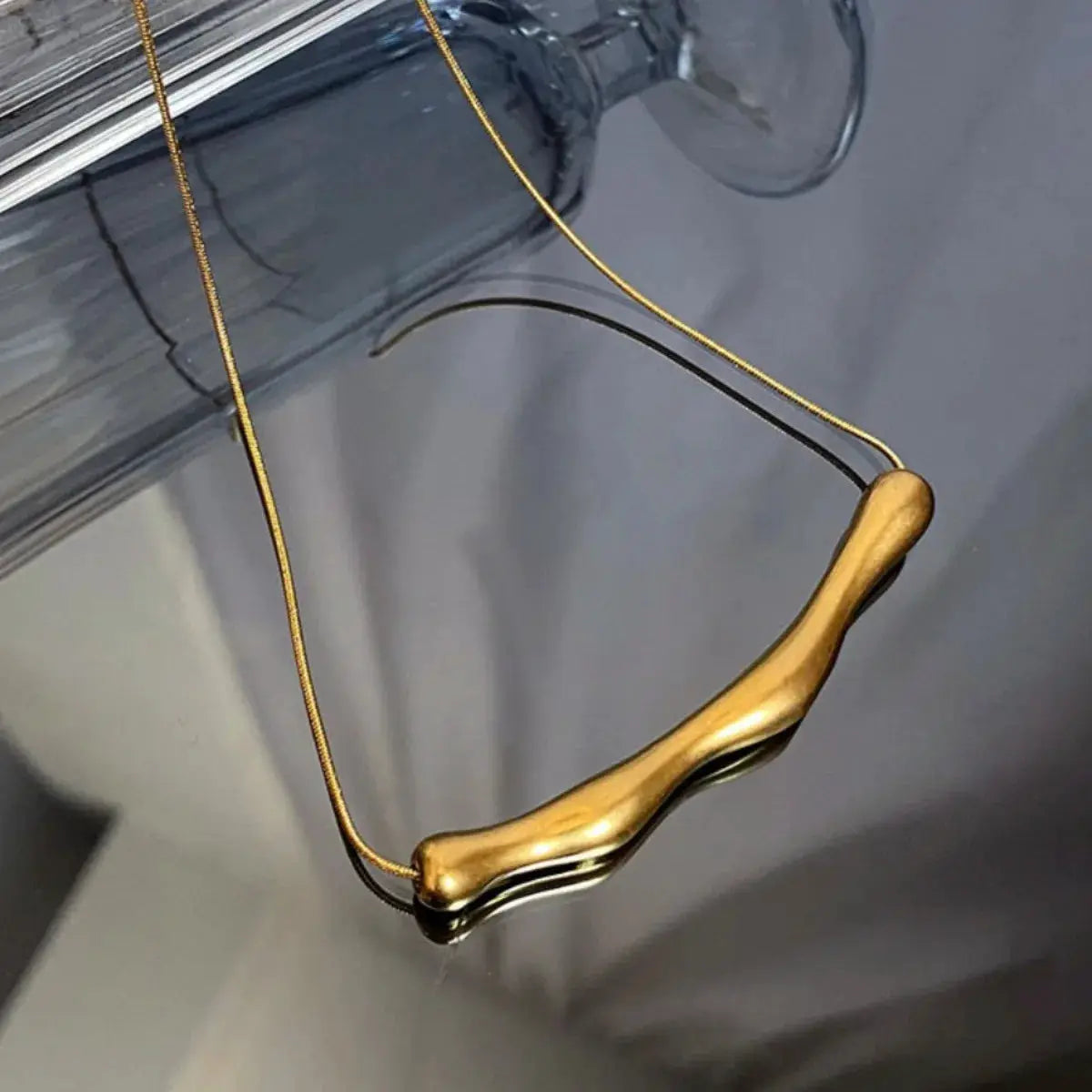 ZAKOL European American Fashion Stainless Steel Gold Color Collar Bone Chain Necklace For Women Short Jewelry