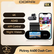 Pictrey A400 dash cam, 4K with ADAS and night vision