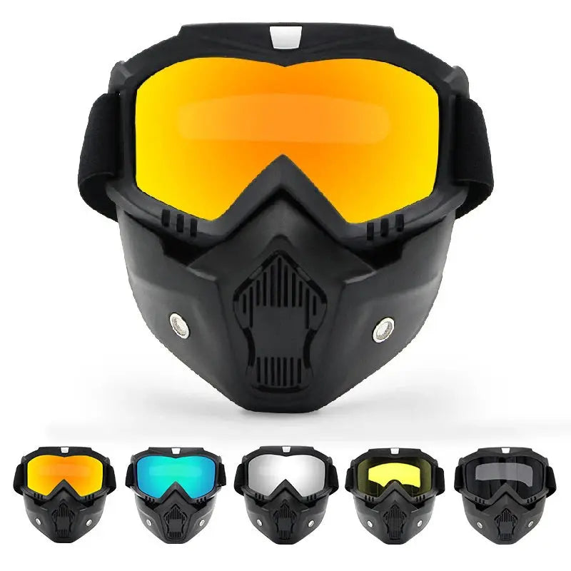 MotoShield Dustproof Motocross Goggles Full Face Protective Gear For Off Road Riding Adjustable And Breathable