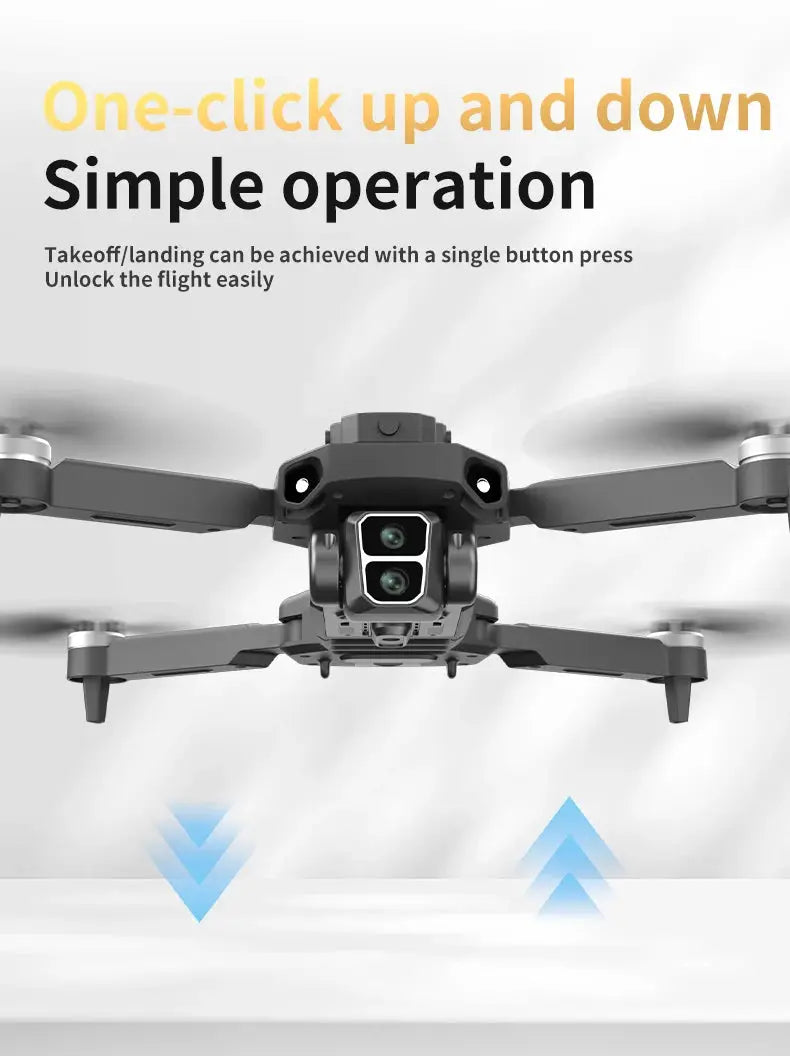 Simples Market L106-1PRO GPS drone with front dual-camera, gray, 4K HD video