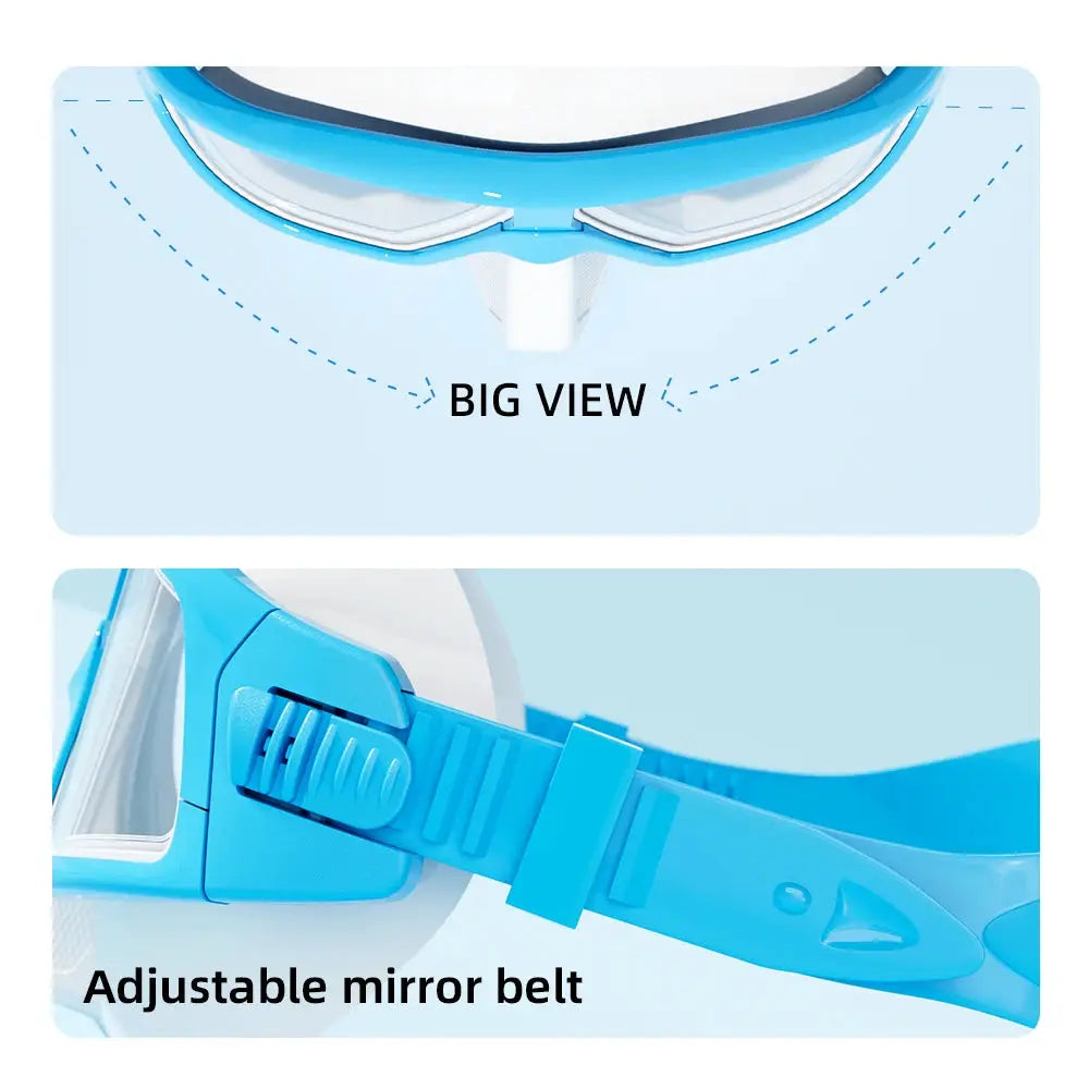 Professional Adult Scuba Diving Mask Set With HD Anti Fog Lens UV Protection Adjustable Snorkeling Goggles For Divers