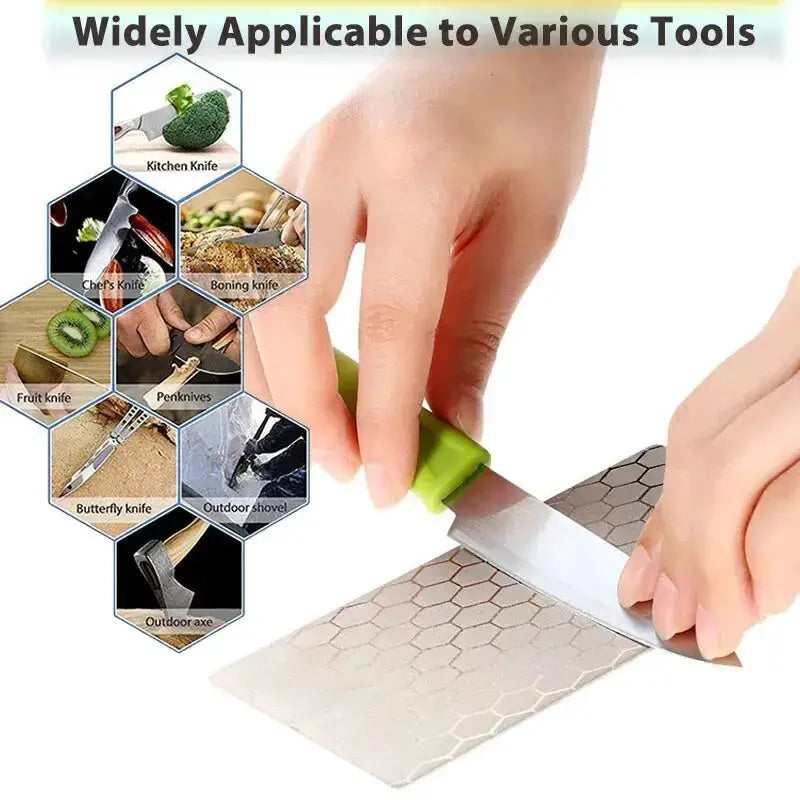 MYVIT Diamond Sharpening Stone 600 1000 800 Grit Whetstone Ultra Thin Honeycomb Surface For Knives And Tools