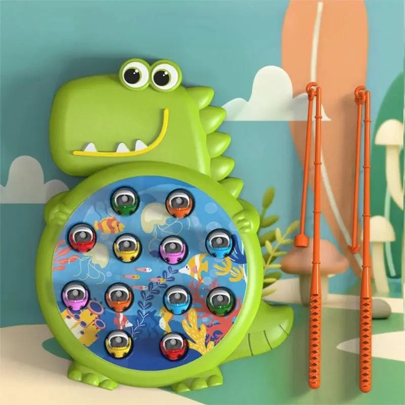 Dinosaur Magnetic Fishing Toy Set For Toddlers And Kids Montessori Educational Rod Included No Rotation Gift