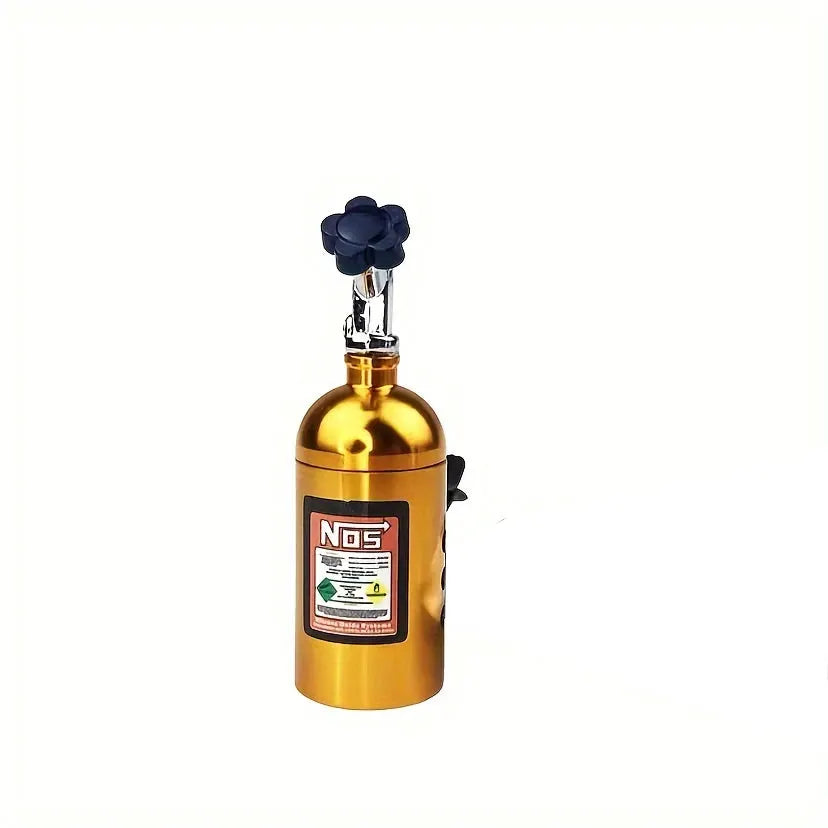 NOS Nitrogen Bottle Car Air Freshener Lemon Scent Vent Clip Aroma Decor Accessory