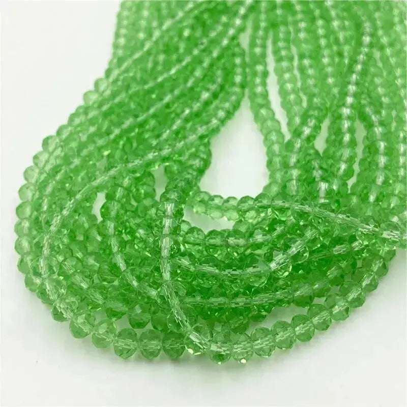 4mm Flat Crystal Glass Beads for Jewelry Making Loose Beads for Bracelets Necklaces and Earrings DIY Jewelry Supplies