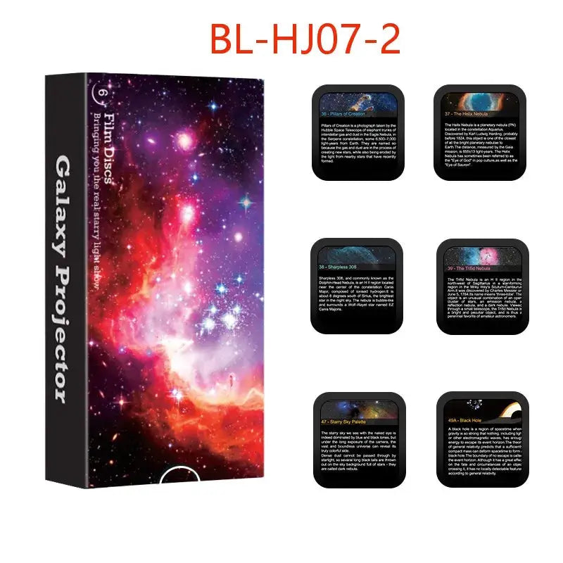 Six Pack Galaxy Projector Discs Night Light Starry Sky 4K Lenses