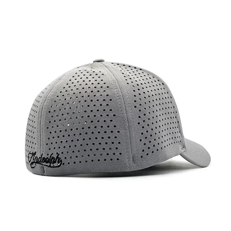 Big Head Hat Back Closed 5cm Short Brim Baseball Cap For Men Mesh Fitted Stretchy Full Closed Caps 56-60cm 61-65cm
