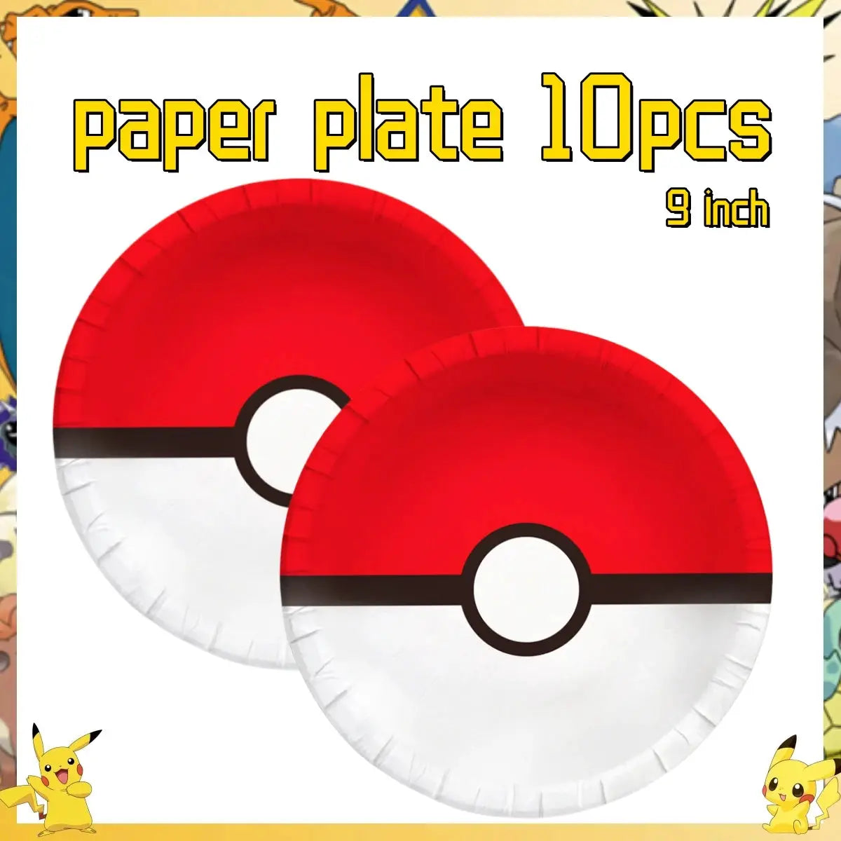 Pokemon Pikachu Birthday Party Decor Set Disposable Tableware Tablecloth Cups Plates Napkins Balloons Baby Shower Kids