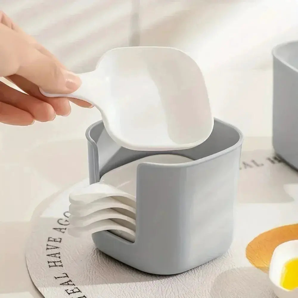7 Piece Plastic Sauce Dish Set Dipping Condiment Snack Plates Kitchen