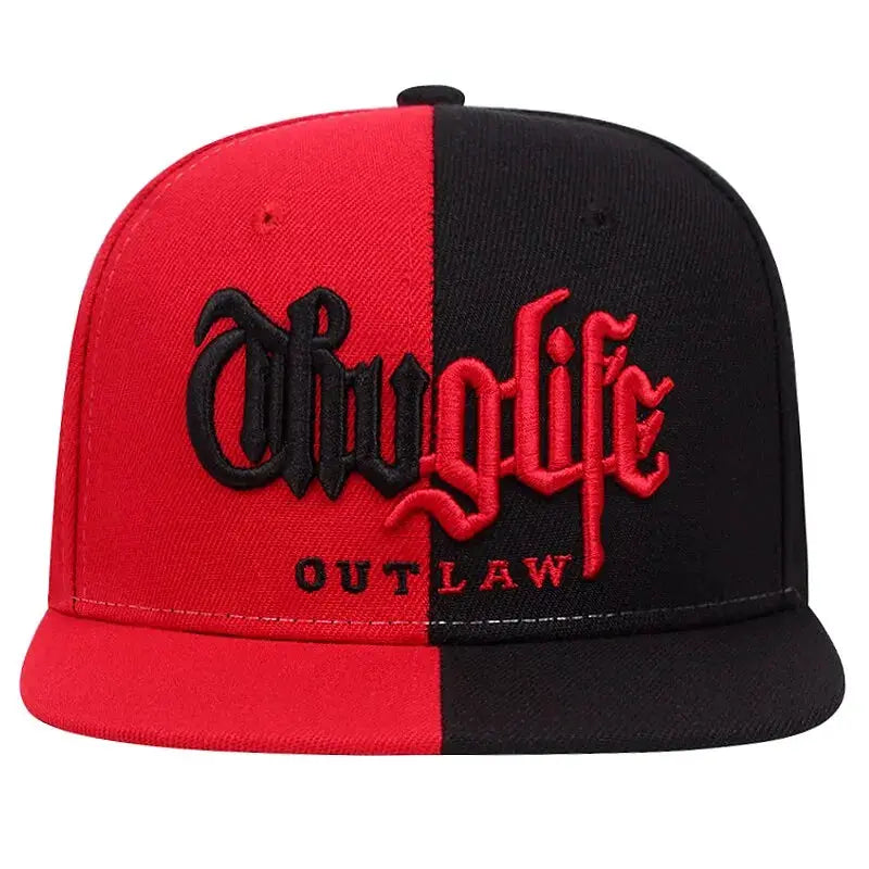 Fashion Fastball Cap Thuglife Embroidery Hip Hop Baseball Hat Snapback For Adults Adjustable Sun Outdoor Casual Bone