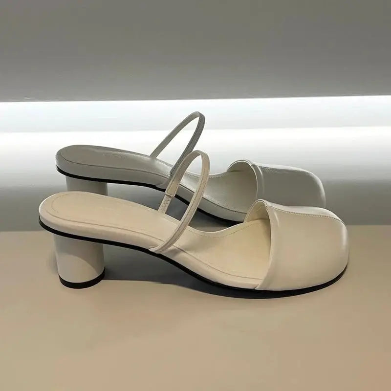 Women's Summer Mules Slippers Slip On Slingback Sandals Cover Toe For Outdoor Street Style And Comfort