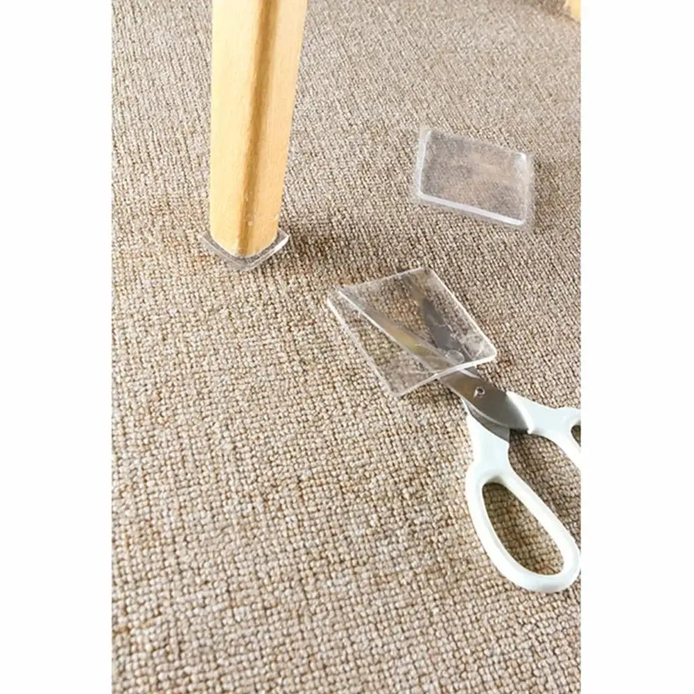 Simples Market 4pcs transparent silicone anti-vibration non-slip mats for furniture legs